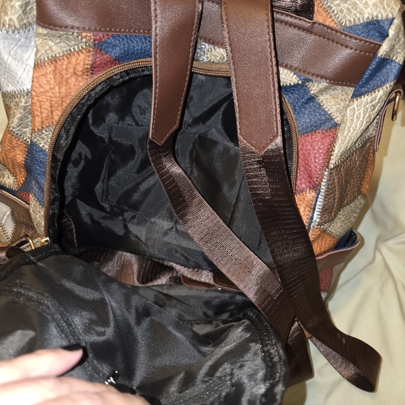 Geometric Patchwork Backpack - Picture 5 of 5